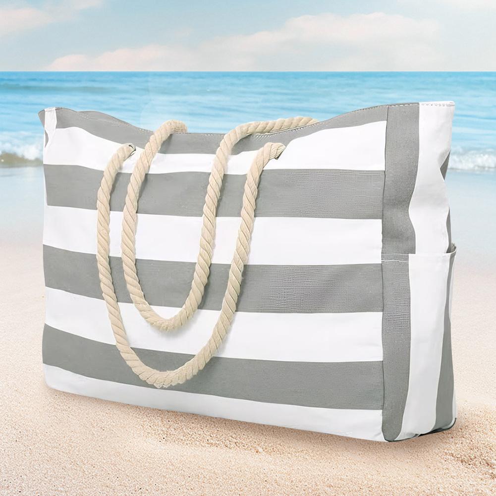 Swim Pool Bag Waterproof Sandproof Shoulder Bag with Zipper Travel Overnight Bag for Women