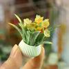 1/12 Dollhouse Simulation Potted Plants Model Dollhouse Home Decoration Micro Landscape Plants Ornaments Dolls House Accessories