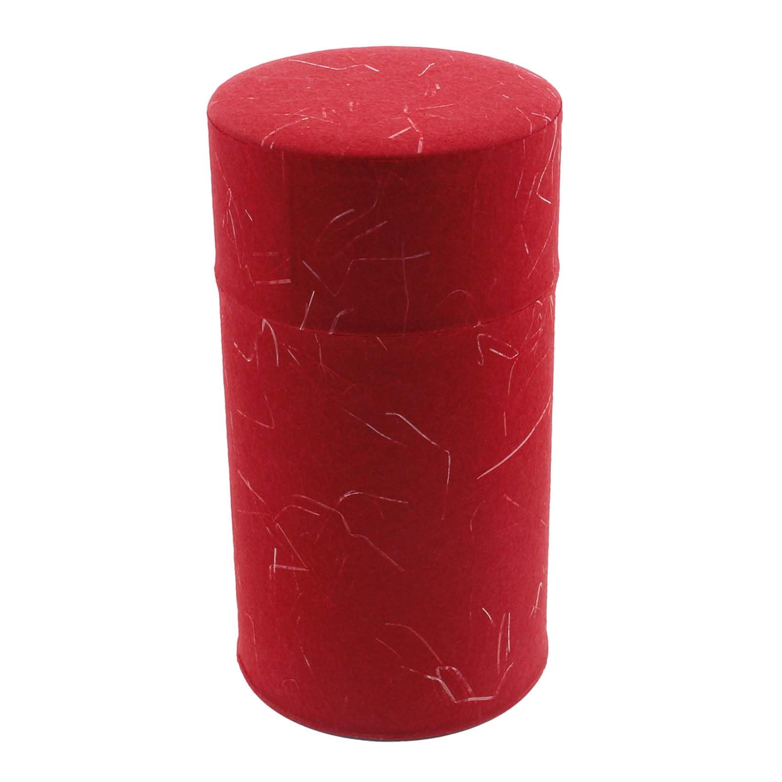 

Tin Tea Caddy (Pokkan) Large, 200g, Red (81329)