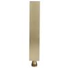 G1/2 Flat   Shape Shower Hd HandHeld Full Copper Shower Sprayer for Bathroom(Brushed Gold )