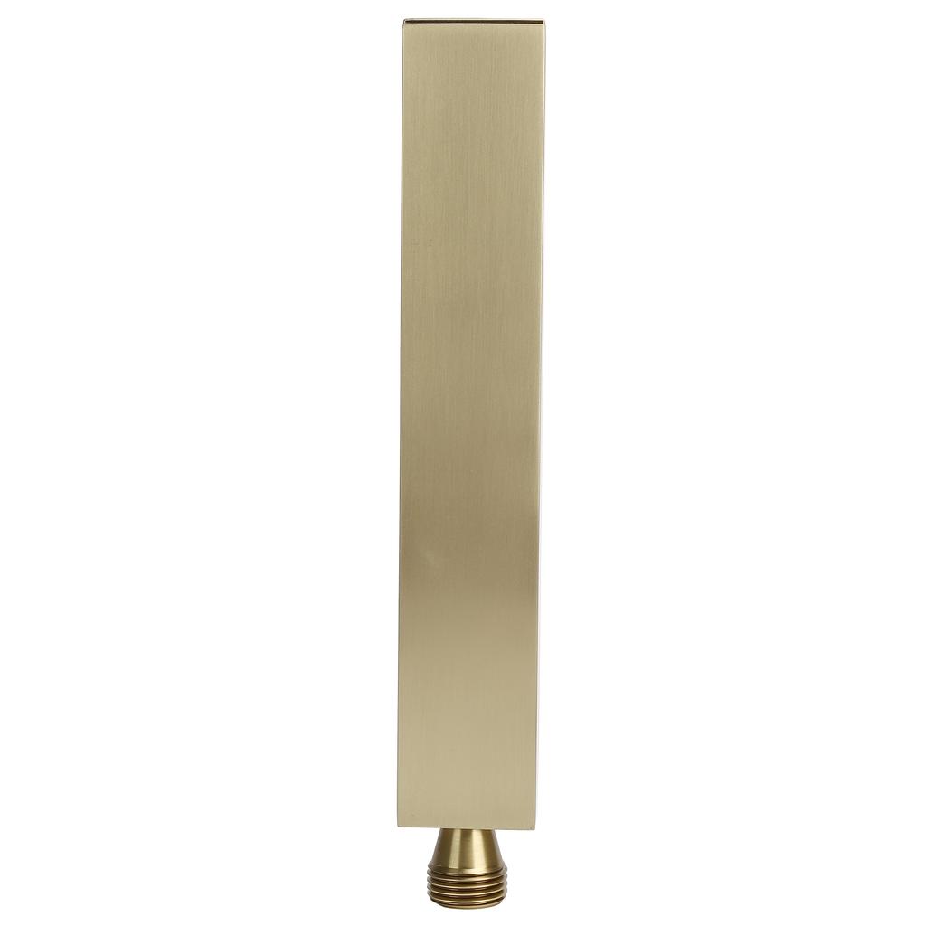 G1/2 Flat   Shape Shower Hd HandHeld Full Copper Shower Sprayer for Bathroom(Brushed Gold )
