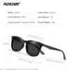 KDEAM Men's Square Sunglasses Polarized Lens TR90 Material Frame Spring Stainless Steel Hinges Fishing Sun Glasses KD393