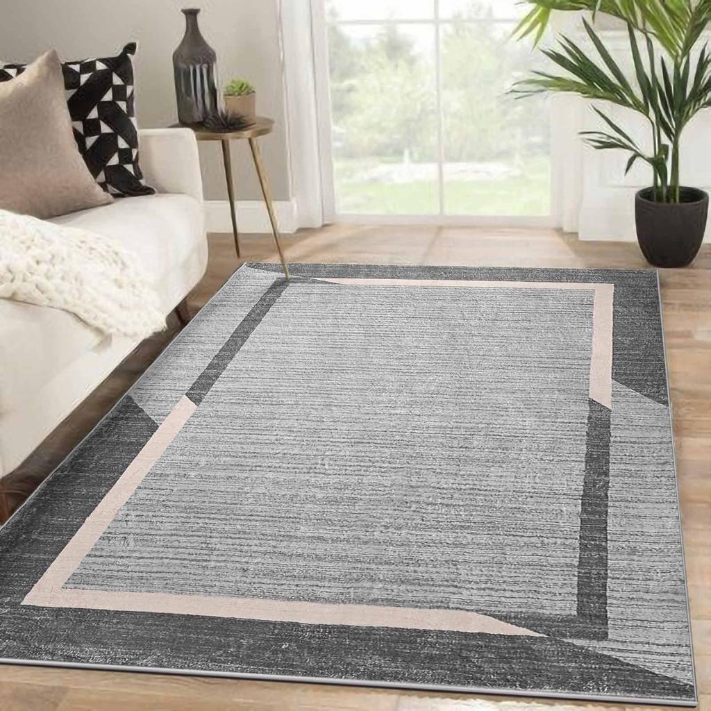 Calore Carpet Rug, Scandinavian Geometric Pattern, Cashmere-like Texture, Wilton Weave, Non-slip, Sturdy, Durable, Line Pattern, All-season, Suitable