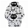 Autumn Animal Cat Pattern 3D Printed Hoodies Fashionable Casual Sports Long Sleeved Men's Hooded Sweatshirts