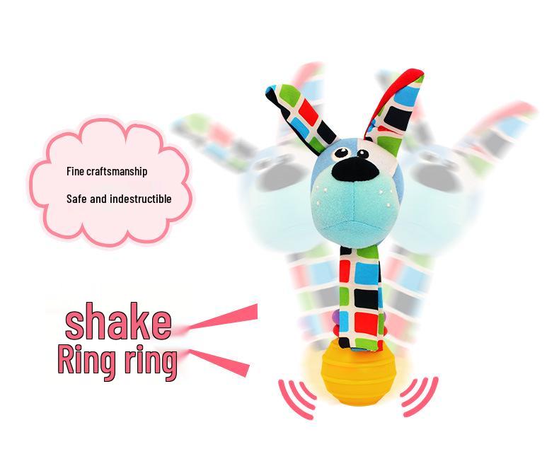 Jollybaby Newborn Teether Hand Rattle for Ages 0-12 Months - Soothing Handheld Baby Toy