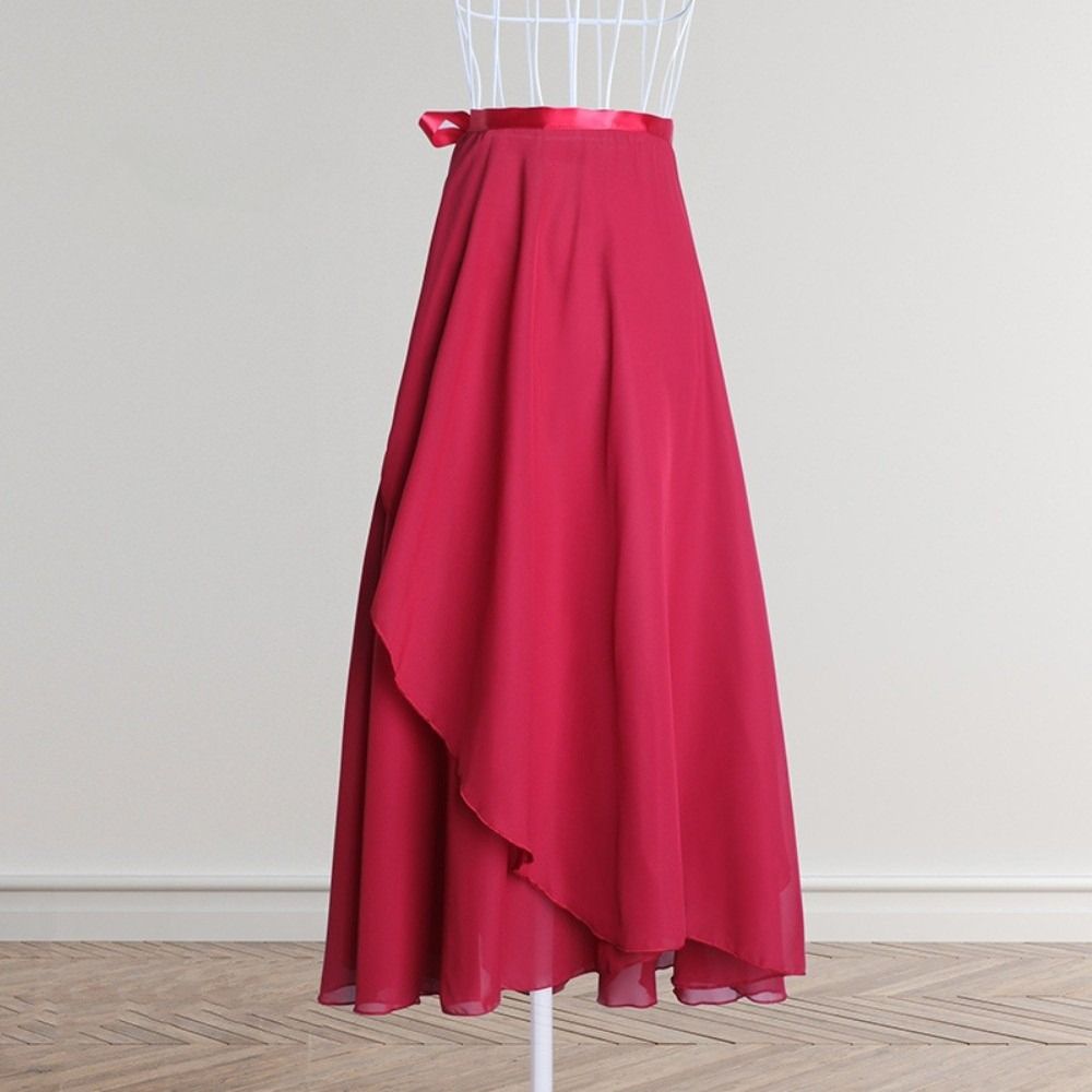 Long Tie Up Ballet Skirt Dance Dress Dance Costumes Skirt Long Chiffon Dance Skirt Performance