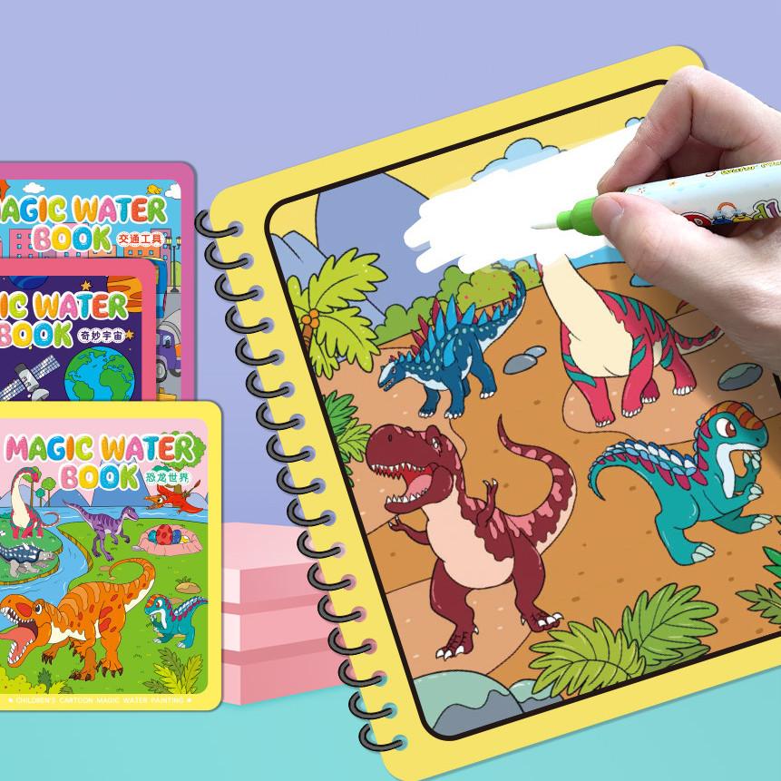 Magic Water Drawing Book for Kids Children Painting Drawing Toys Reusable Coloring Books Montessori Sensory Early Education Toys