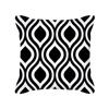 Furniture Life Peach Skin Velvet Pillow Cover Nordic Style Geometric Pattern Office Sofa Cushion Cover