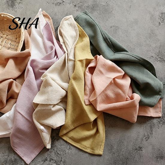 Bohemian Linen Napkin Napkin, Rustic Machine Washable Fabric 16 Inch Farmhouse Cloth Style for Dining Table Home Wedding Bridal Shower Baby