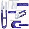 5pcs Blue Sewing Ripper Kit with Thread Unpicker, Seam Ripper, and Cutter Scissors for Stitch Removal
