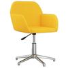 344721 vidaXL Swivel Office Chair Light Yellow Fabric