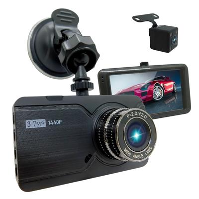 Broadwatch Drive Recorder Front and Rear Cameras 1440P Full HD Megapixels Wide Angle Small Drive Recorder Inch LCD Screen Image Correction Technology