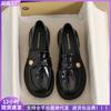 Thick-soled Women's New Small Gold Coins and Soft-soled Small Leather Shoes Women