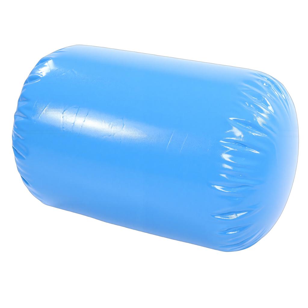 Gymnastik Luftrolle 0,7x0,9m PVC Aufblasbare Tumblingrolle mit Handpumpe für das Training Blau