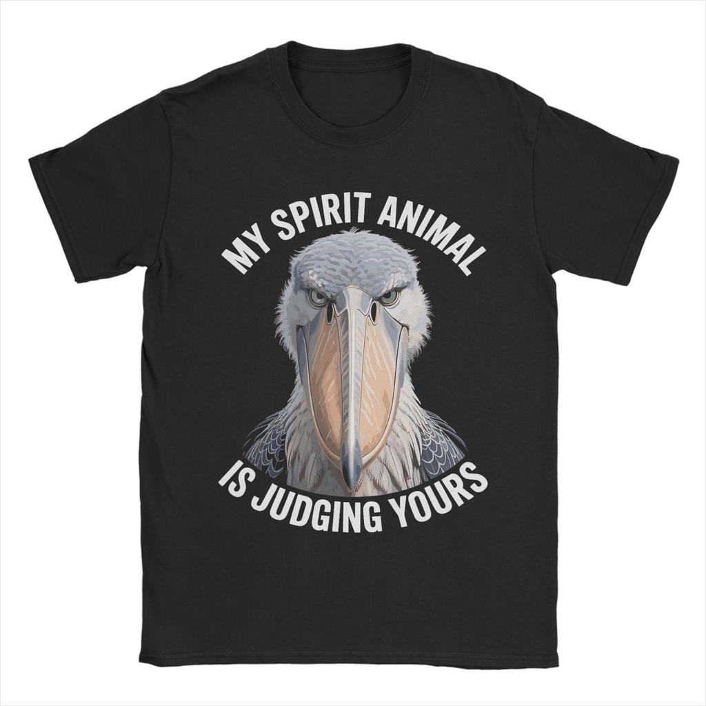Oversized Tshirt Summer Majestic Shoebill Storks Portrait Leisure T Shirts Pure Cotton Tshirt For Unisexs Y2k Basic Loose Tees