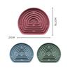 Washable Soft Silicone Slow Feeder Dog Bowl Semicircular Labyrinth Shape Pet Food Bowl for Dogs Cats Contenedor Comida Perro