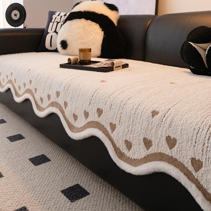 2026 Winter Thickened Non-Slip, Cat Scratch-Resistant Sofa Cushion Cover - Luxurious High-End Style 70x70 cm