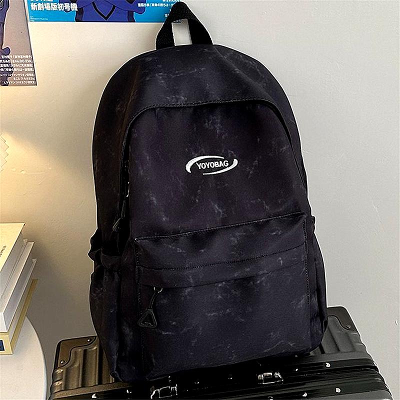 

Niche tie-dye ins schoolbags for college students large capacity simple high school students backpack junior high school backpac чёрный