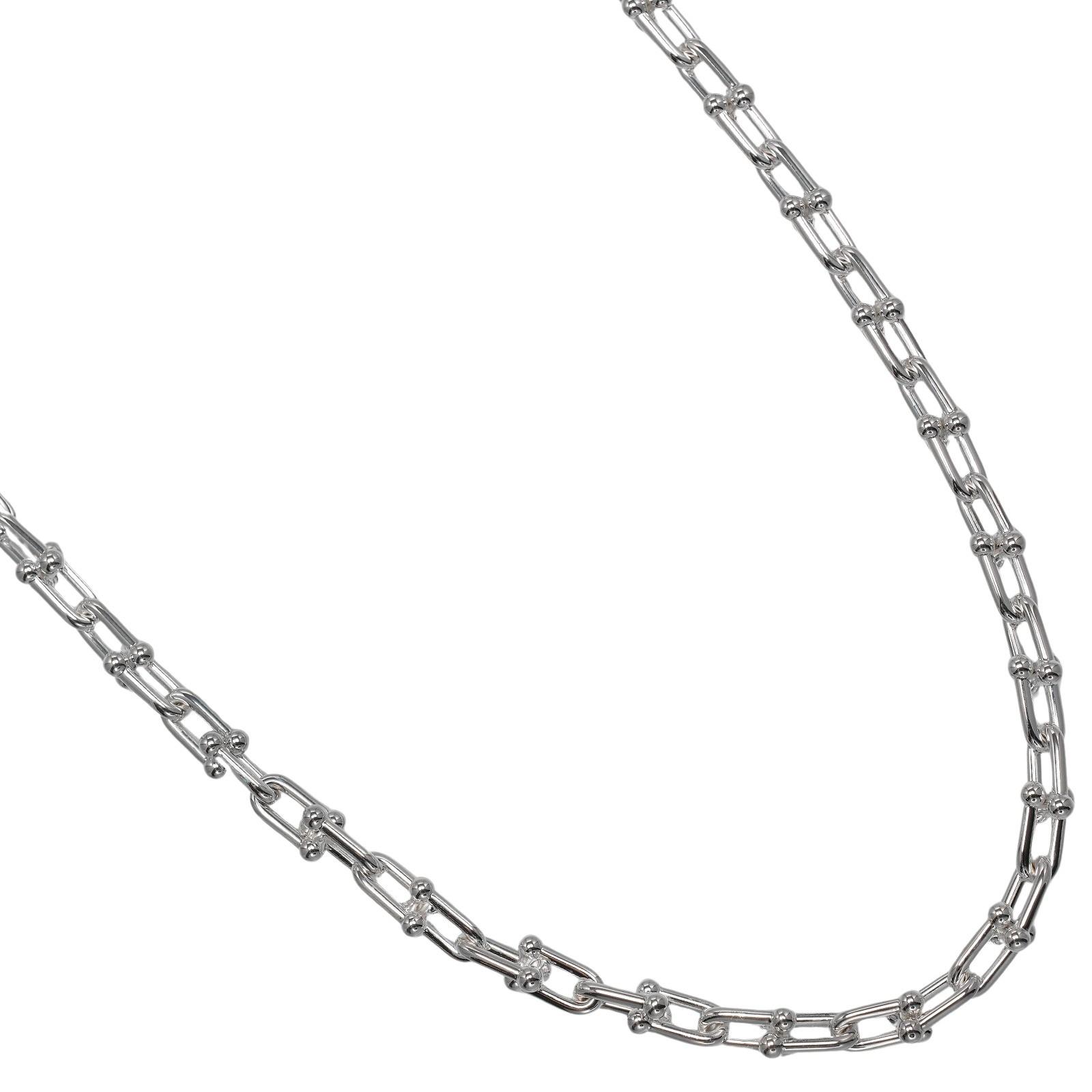 

TIFFANY&Co. hardware small link Necklace Silver925 43g Women Used