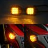 9 LED Motorcycle Flush Mount Led Turn Signals Flash Indicators Blinker Lamp Universal For Honda Yamaha Cafe Racer Motorbike