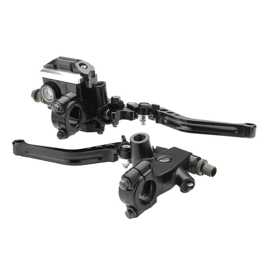 

Motorcycle 7/8 CNC Brake Clutch Master Cylinder Lever Set Reservoir Universal