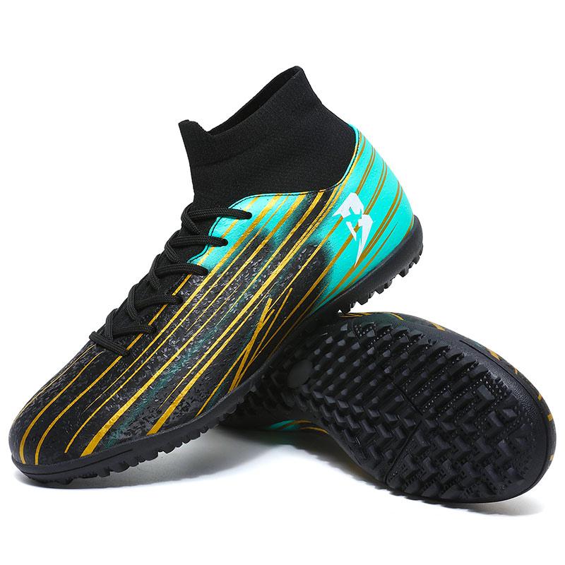 New High-Top Student Football Shoes with Long And Broken Pins for Training And Matches Professional  Youth Sports Shoes