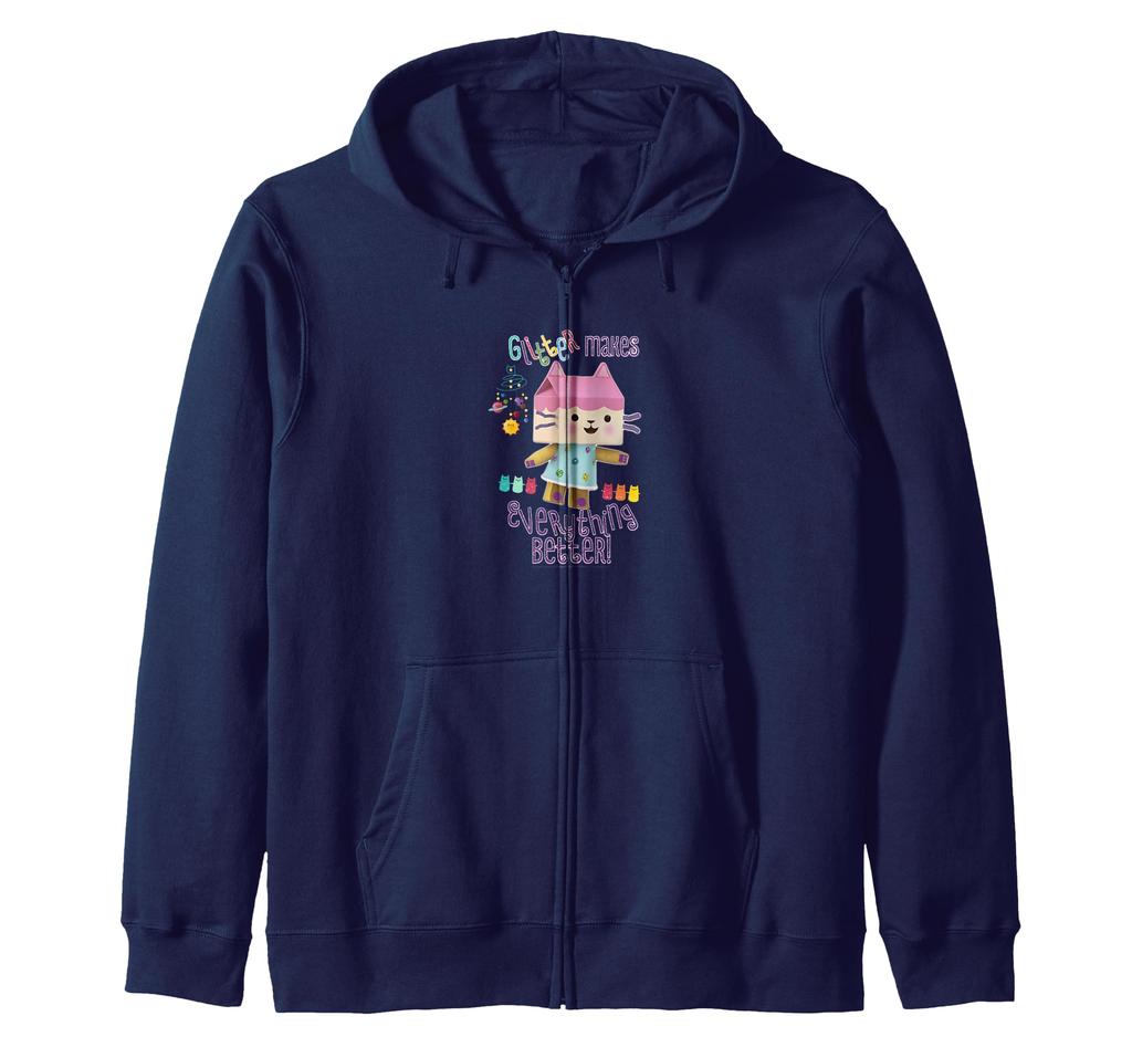 Gabby's Dollhouse Baby Box Glitter Make Everything Better 2 Zip Hoodie