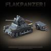 The First Air Defense Tank Assembly Building Block Self-mounted Anti-aircraft Gun World War II Military World Boys' Toy Gift