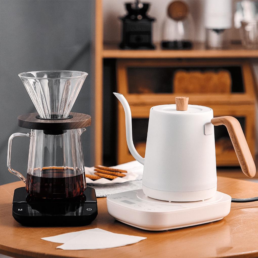 Elektrická konvice Gooseneck 800ml, ruční vaření kávy, inteligentní konvice na čaj s regulací teploty, rychloohřívací konvice