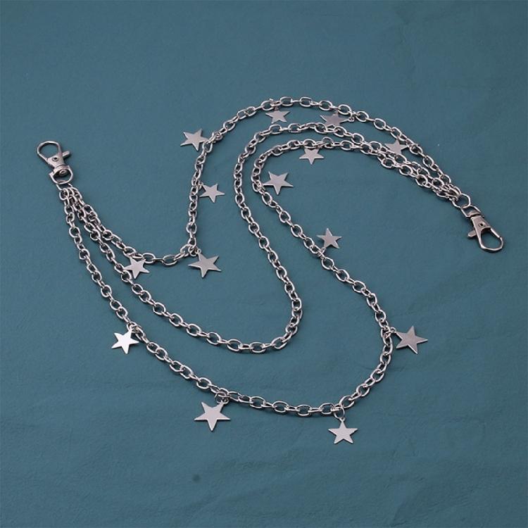 2000s Charm Pedant Chain Metal Body Chain Waist Chain for Women Girl Waist Chain