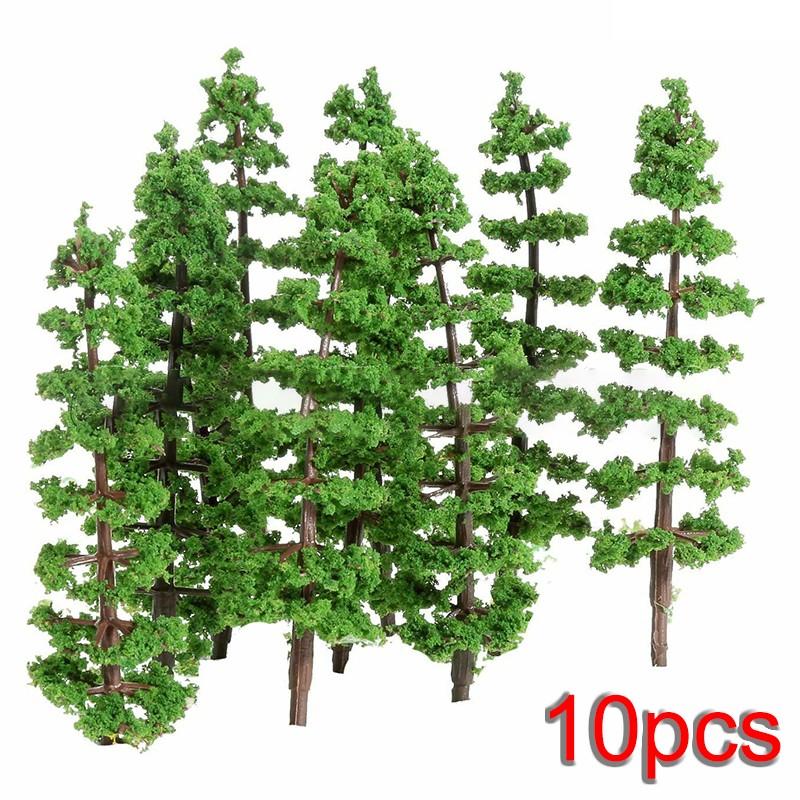 Model Trees Landscape Garden Miniature Plastic Decoration Supplies 9CM