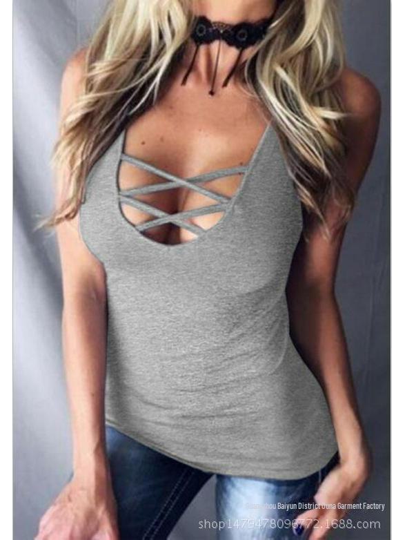 "FC083 Women's Sexy Versatile Bottoming Tank Top"