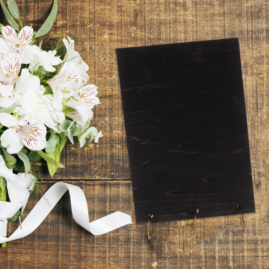 Wedding Guest Book Vintage Wooden Rustic Sign In Book For Couples Wedding Reception Party Scrapbook Guestbook Keepsake