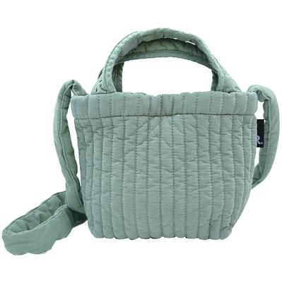 1229 Gesteppte Schulter-Mini-Tragetasche SC Babylou Flat Ible [Rootote] (Salbeigrün)