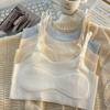 First Stage - Years Old Girls Underwear Primary School Junior High School Development Period Small Vest Ice Silk Seamless Girls Suspender Bra