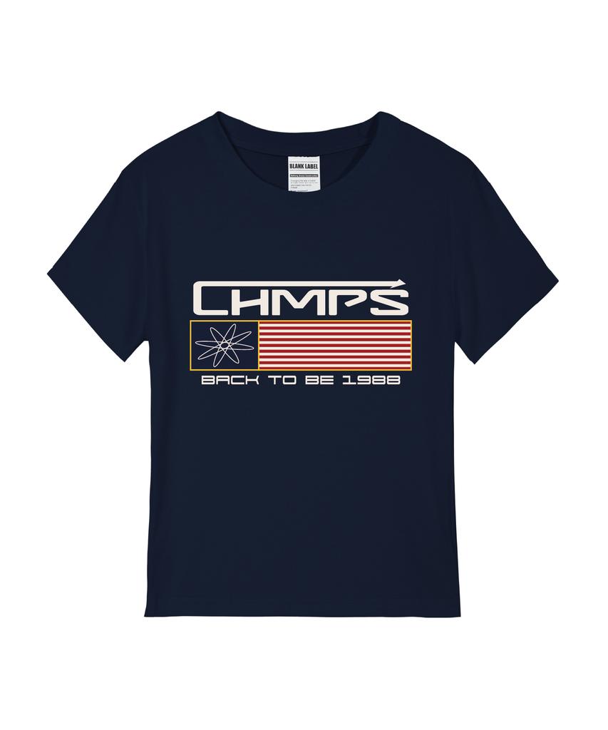 BORN CHAMPS [3 Colors] Back To Be Chmps Logo Women'S Standard Short Sleeve T-Shirt