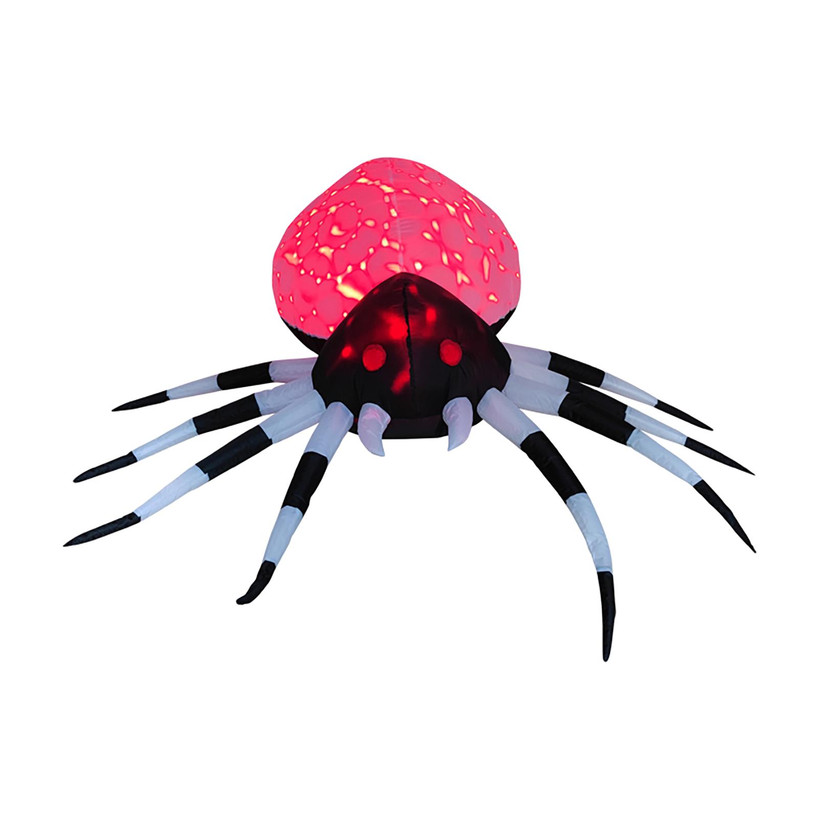 

Inflatable Spider with LED Light Blow Up Yard Decoration Spider for Party Garden Lawn Patio