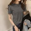 ins women's loose t-shirt women's summer 2026 Korean version of the new slim-fit solid color women's t-shirt