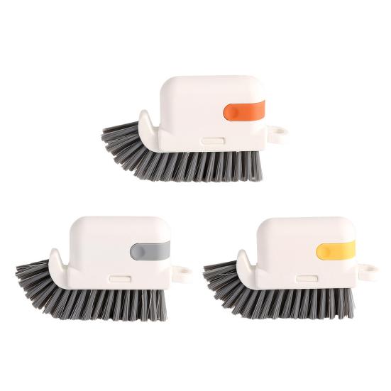 Window Track Cleaning Brush with Non-Slip Grip Sliding Door Window Sill Cleaning Scrubber 3 in 1 Groove Crevice Scrub Cleaning Tool