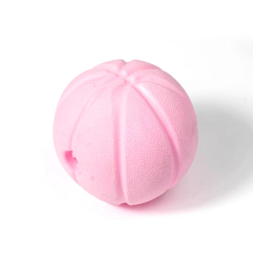 

Игрушки для собак со звуком Прорезывание зубов у домашних животных Чистка полости рта Дырявый мяч Мяч для еды для домашних животных Головоломка для щенков и котят Скучающие игрушки с голосом Развлечения розовый