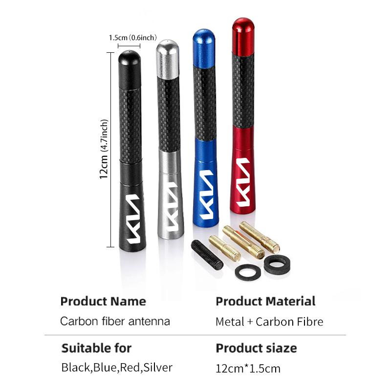 ABQ4 For KIA Car Roof Antenna Receiving Carbon Fiber Radio Enhanced Signal Rio K5 K2 Sportage Ceed Sorento Picanto Stinger Soul