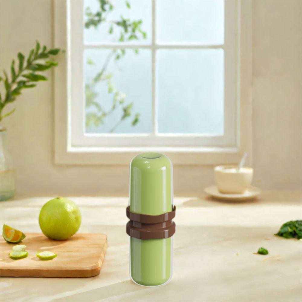

Plastic Brushing Cup Hygienic Toothbrush Cup Creative Toothbrush Box Camping зелёный