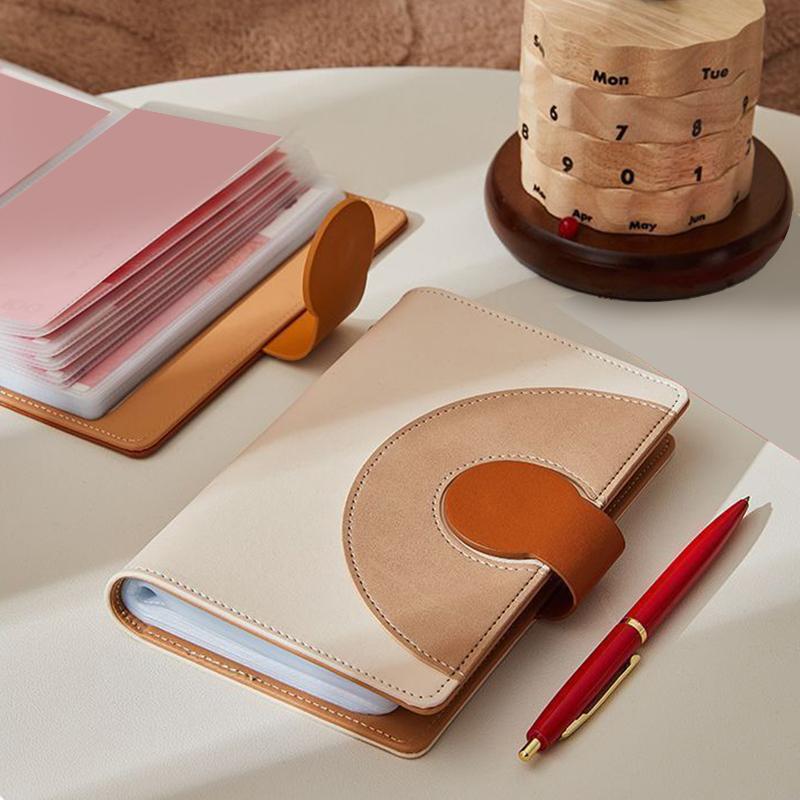 High-Appearance-Level Cash Storage Book Folder, Large-Capacity Multi-Functional Storage Book