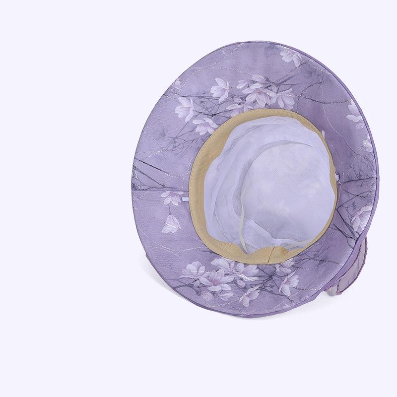 Summer Outdoor Sunscreen Hat Women's Mesh Large Brim Breathable Fisherman Hat Rose Mother Sunshade Basin Hat