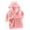 MARBEINE Kids' Bathrobe, Towel Fabric Pajamas for Boys and Girls, Solid Color, Junior Size, Open Front, 90-150cm, Hooded, Soft, Perfect for Bathtime O