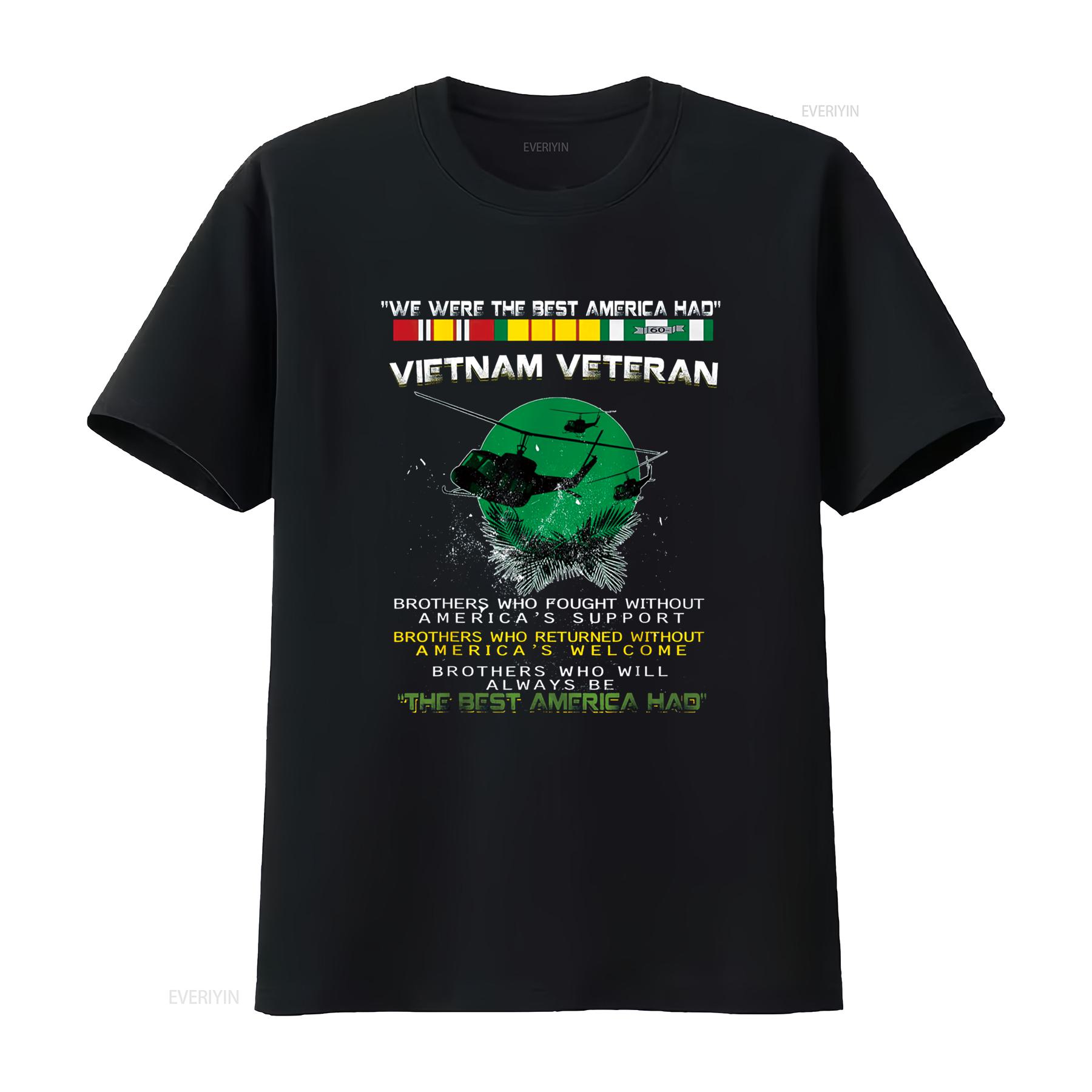 

Vietnam Veteran T shirt We Were America Had Proud vintage Washed designer clothes Top For Everyday Wear Comfortable homme 4XL