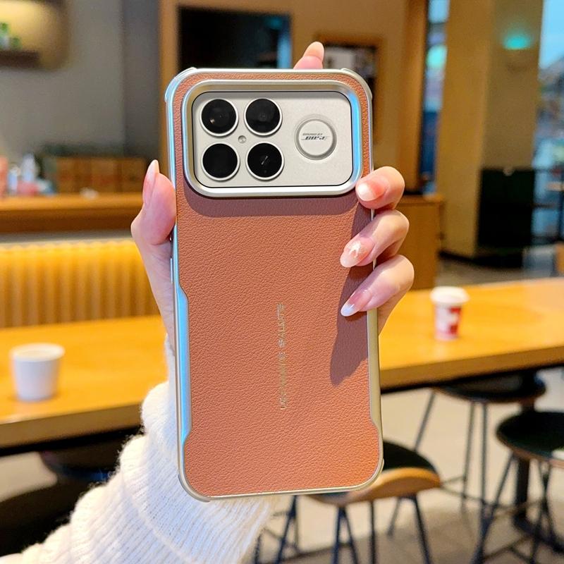 For POCO F8 Pro F8 Ultra  Blade Magnetic Leather Solid Color Shockproof Anti-Oxidation Phone Case