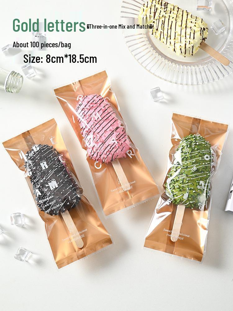 Bolsas Transparentes Auto-Sellantes para Helados y Paletas Hechos a Mano