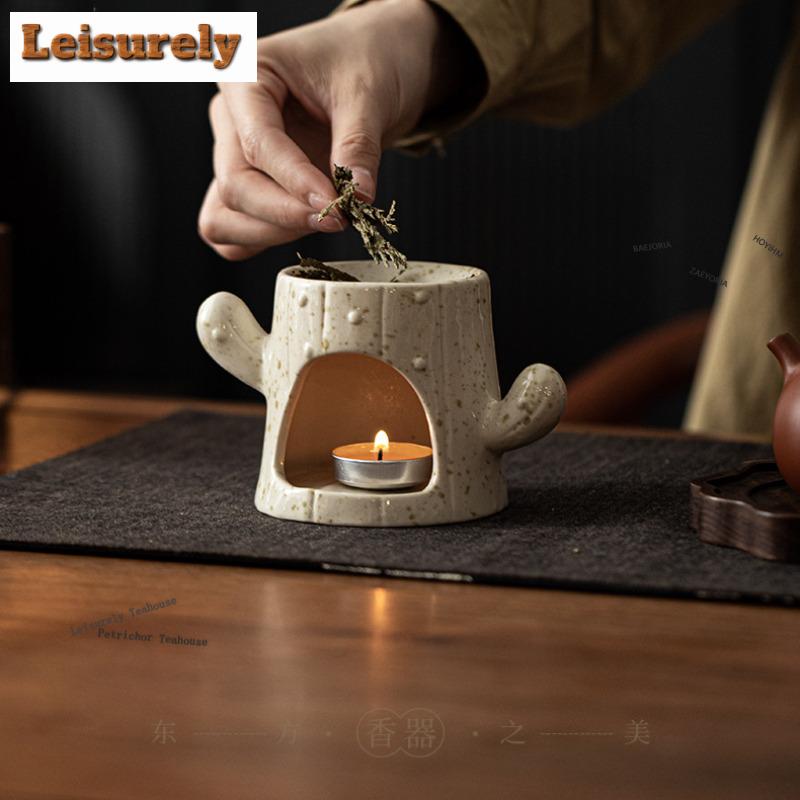 Cactus-shaped Tea Warmer Holder Alcohol Burner Stove Kettle Stand Boiling Water Carbon Furnace Tableware Accessories Ornaments