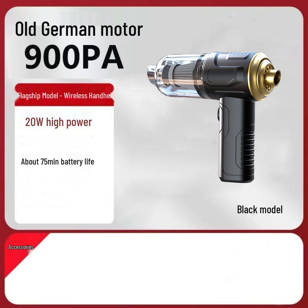 Wireless Handheld Car Vacuum with High Suction Power - Dual Function Blow & Suction